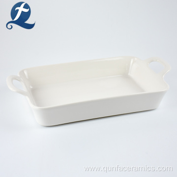 Safe Cream Ceramic Coated Baking Tray For Wholesale